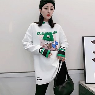 速发大码装半高领德绒打底衫2恤24袖款长新t0中长款洋气内搭上衣