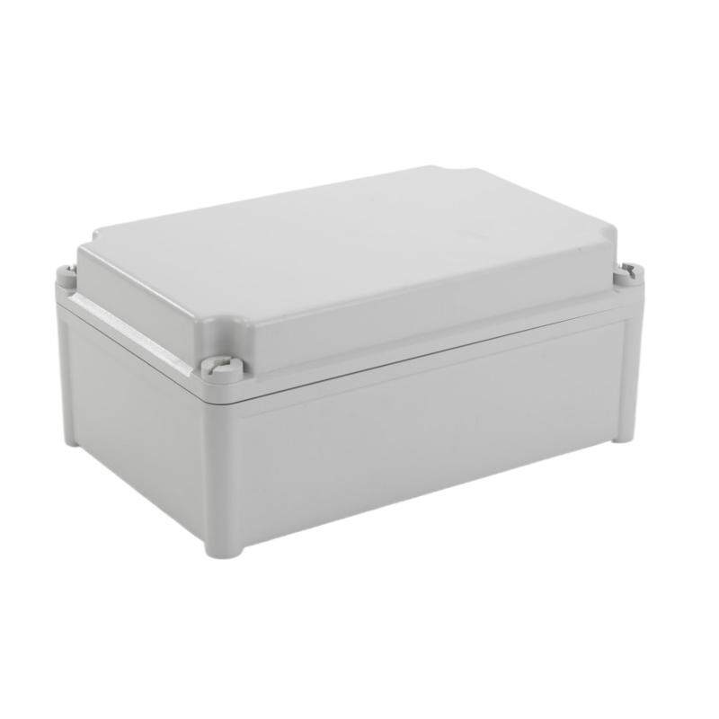 速发40*220*150mmPC塑料防水盒翻盖电气控制盒带铰链户外接线盒密