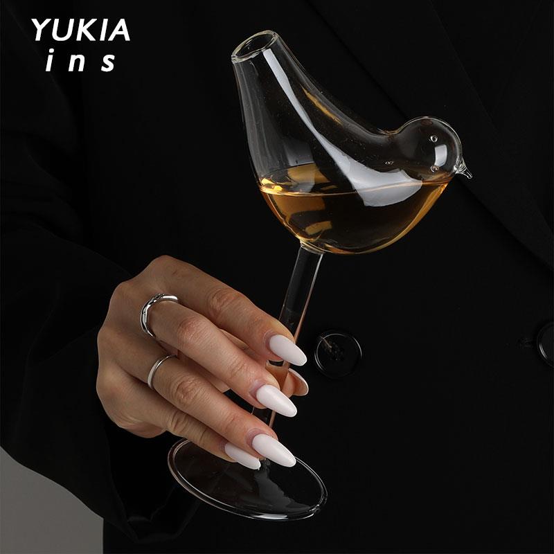 中古玻璃Vintage芬兰酒杯高脚杯子鸡尾酒ins