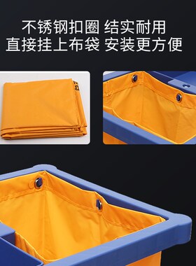 白云酒店清洁手推车AF08170保洁杂物车 轻便多功能工具车 客房用