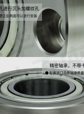 KFD双轴不带卡簧圆法兰组件带座轴承BGRC BFR62 固定轴承座17-50