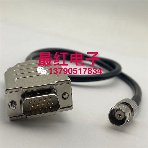 TOPTICA/HD-Sub 15信号触发线VGA公头DB15/BNC母头一对一转接线信