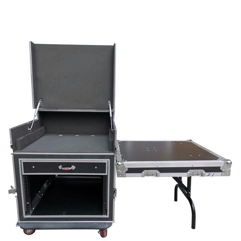 专业12U16U航空箱机柜功放音响机柜调音台带架子航空箱舞台空机