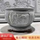 石雕鱼缸花盆仿古圆缸庭院门海流水石缸家用石头荷花缸养鱼池厂家