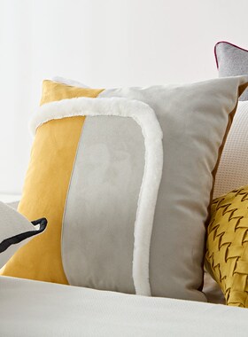 精选恒彩黄色儿童房床上用品样板房鹿主题多件套男孩样板房床上用