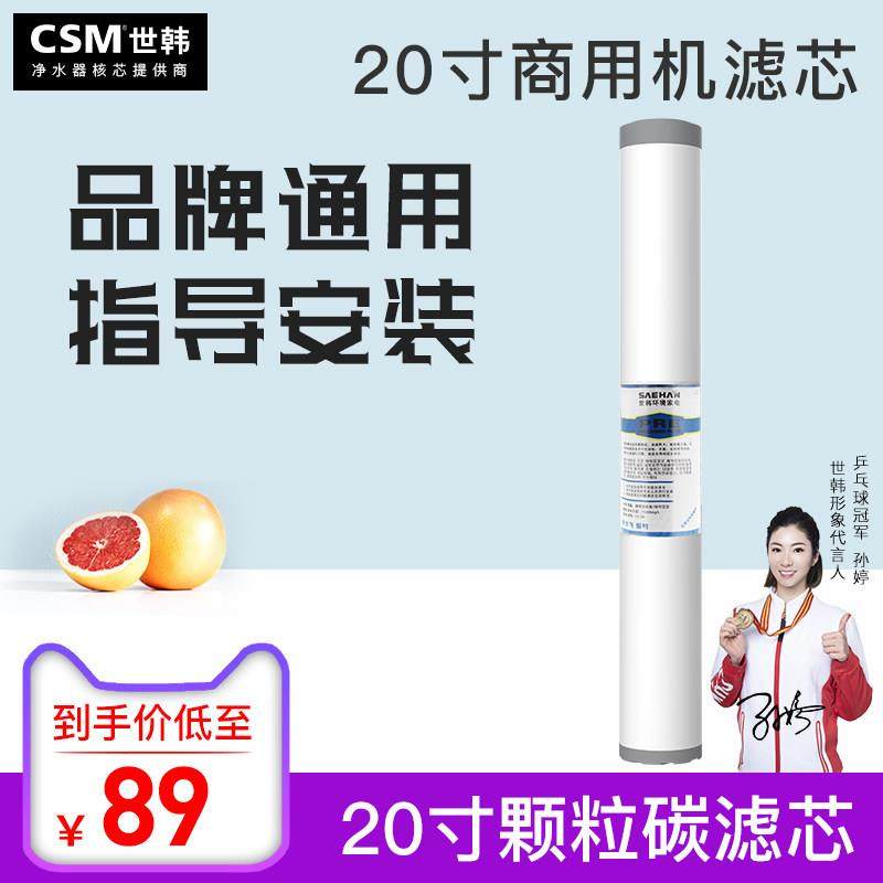 世韩20寸商用机颗粒活性炭滤芯套装小区商用售水机净水器通用配件
