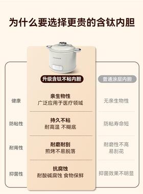 德国ASMA微压低糖电饭煲2026新款3到4人迷你小型蒸煮一锅三用饭锅