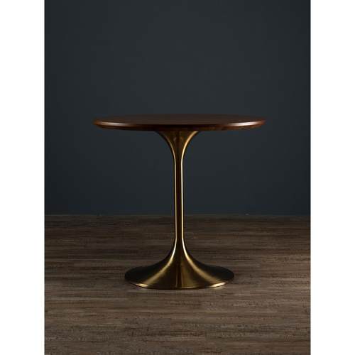 德宜客轻奢圆桌家用阳台郁金香餐桌商用咖啡厅桌子接待洽谈小圆桌