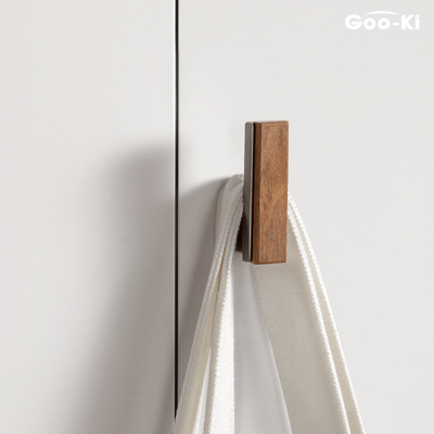 Goo-Ki/格奥琦 黑胡桃木衣柜拉手实木柜门拉手原木橱柜把手抽屉