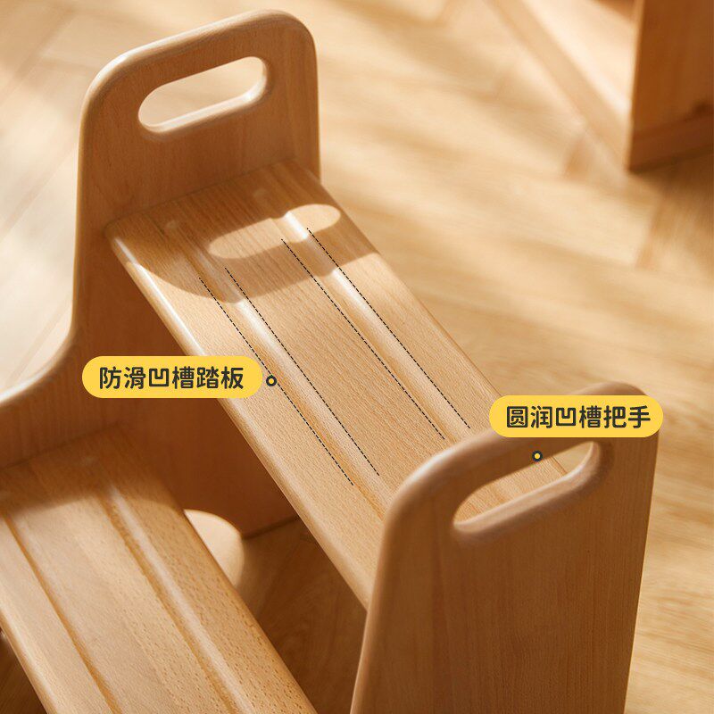 实木儿童凳洗手梯子宝宝洗漱凳洗脸池踩脚凳台阶凳小楼梯增高凳