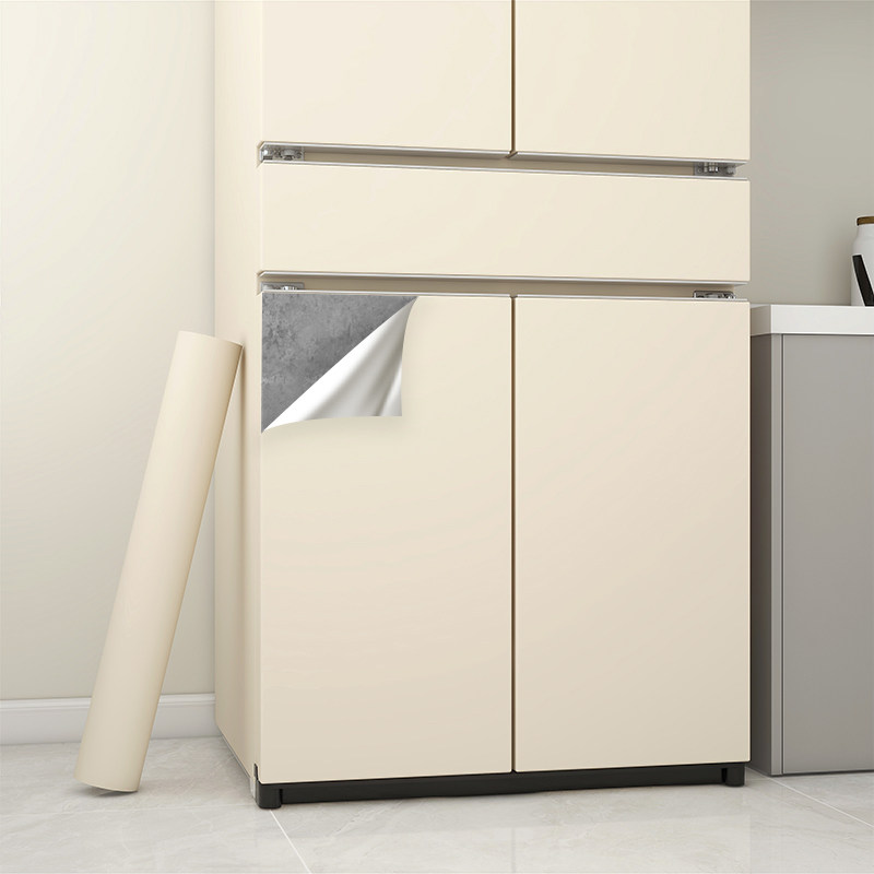 速发冰箱翻新贴纸自粘防水防油全贴0换色遮4墙壁纸专用2膜2丑新款