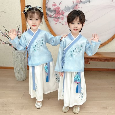 速发男 童 装中服秋套古风款装幼儿园班服演出服汉国风古装国学服