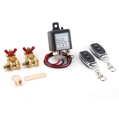 120A 12V24V汽车电瓶防漏电继电器车用遥控断电开关