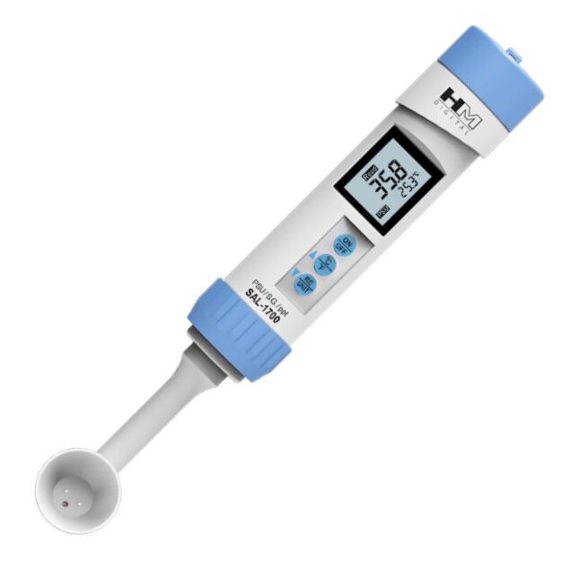 比重计便携式海水盐度计浓度计PSU计水族用盐度计测试笔浓度计HM