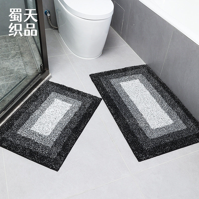 浴室防滑地毯批发厕所卫生间门口吸水脚垫40*60/50*80加厚地垫