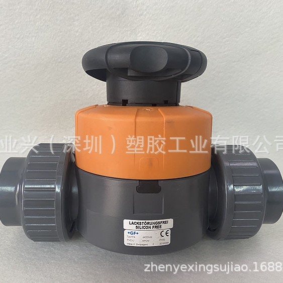 GF UPVC 国标 双由令隔膜阀EPDM 514型手动隔膜阀 PVC调节阀 进口