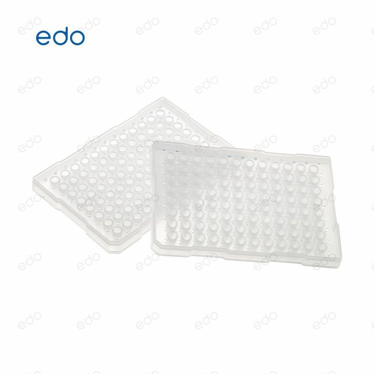 EDO 0.1ml/0.2ml PCR96孔板 透明半裙边PCR板 适用ABI仪器