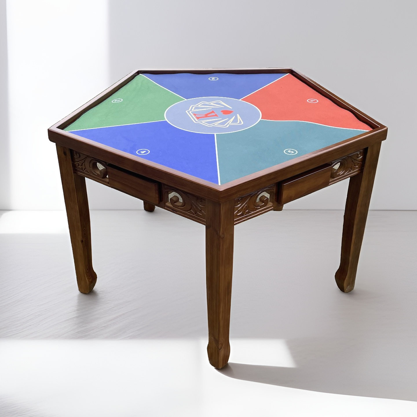 实木扑克牌棋牌桌斗地主桌
