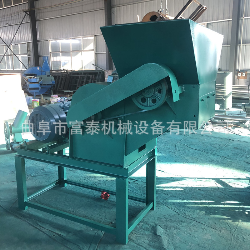 自动进料大型秸秆粉碎机沙克龙除尘秸秆粉碎机畜牧养殖饲料粉碎机