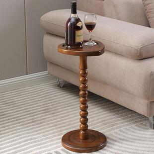 美式实木小桌子边桌花架沙发置物架角几客厅家具床头酒桌茶几