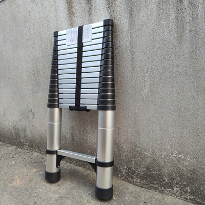 5m telescopic ladder五米楼梯吕梯伸缩梯子铝合金竹节梯收缩梯子