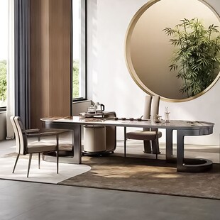 泡茶椅主人位新中式圈椅设计师休闲椅客厅轻奢太师茶桌椅子餐椅