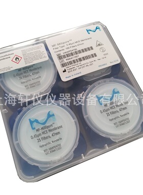 HAWP04700默克密理博47mm亲水MCE白色0.45um圆片表面滤膜