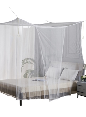 老式蚊帐家用1.5m床1.2米1.8学生宿舍帐子传统老款0.9可绑绳穿杆