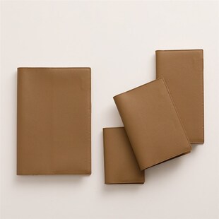 Amemory真皮封套笔记本真皮书衣意大利MBOX植鞣牛皮手工皮料法国