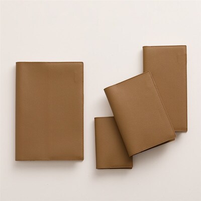 Amemory真皮封套笔记本真皮书衣意大利MBOX植鞣牛皮手工皮料法国