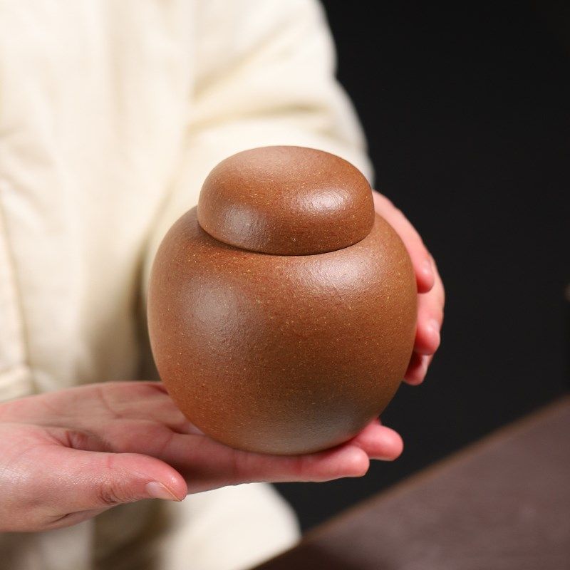 宜兴原矿紫砂茶叶罐家用100克装存储茶密封罐精品小号茶仓醒茶罐,餐饮具,茶叶罐,淘宝优惠券,粉丝福利购,淘宝优惠卷
