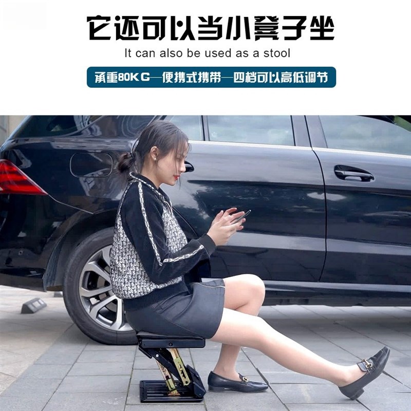 车载脚凳汽车后排座椅翘腿托家用多D功能搁脚凳户外便携凳子脚踏