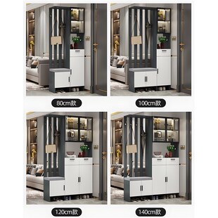 实木玄关柜入户门厅柜客厅隔断柜现代简约轻奢高级感靠墙一体屏风