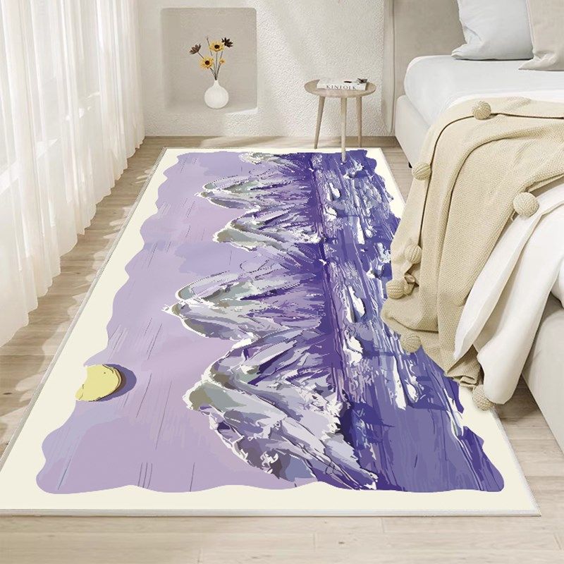 卧室床边毯高级感长条渐变多巴胺地垫ins风少女儿童主卧房间地毯,居家布艺,床边毯,淘宝优惠券,粉丝福利购,淘宝优惠卷