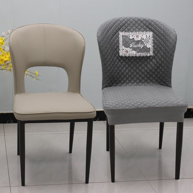 餐桌椅子套罩弧形2024新款四季通用高级感镂空凳子套坐垫靠背一体