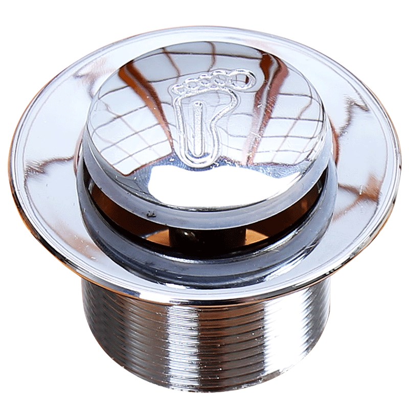 浴室浴缸下水器合金欧式配件木桶弹跳下水P器浴盆下水送下水管