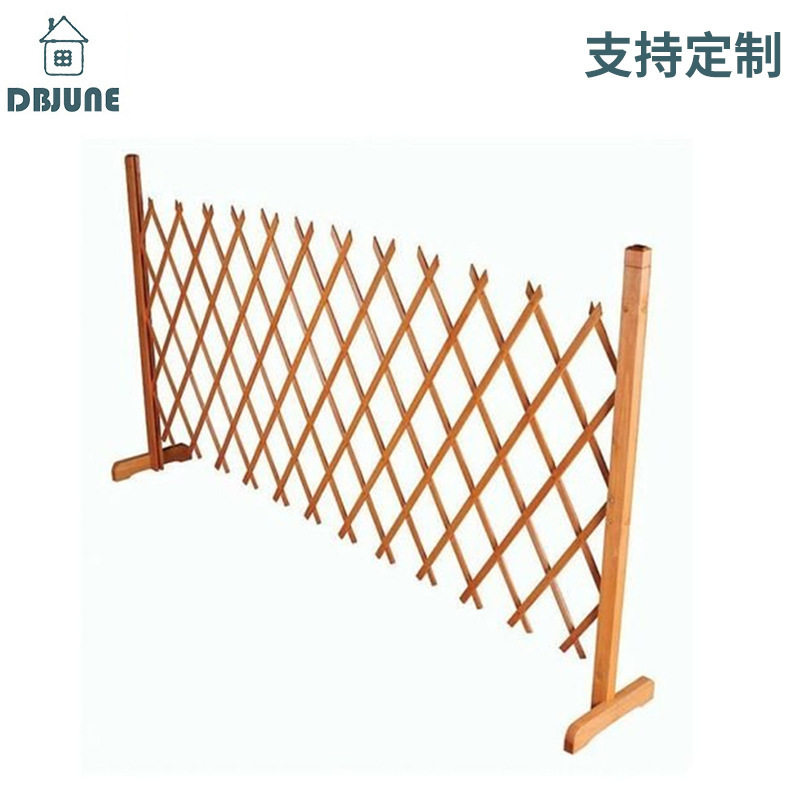 碳化木伸缩木栅栏餐厅隔断爬藤架木篱笆花园庭院木质围栏