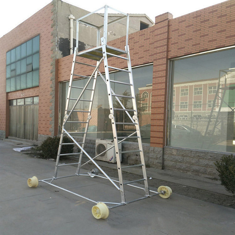 高强度工业铝合金梯车铁路接触网梯车高铁接触线检修平台