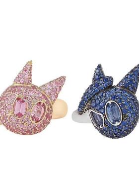 《以你的心诠释我的爱》Bkpp同款情侣戒指泰星应援周边小众高级感