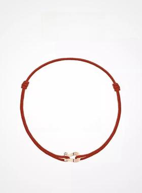 小红绳手链马蹄扣男女同款七夕礼物明星同款ins迷你霸气高品质