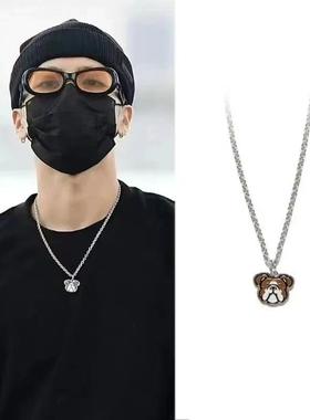 王嘉尔同款狗狗项链恶犬human made小众设计潮牌日潮情侣嘻哈时尚