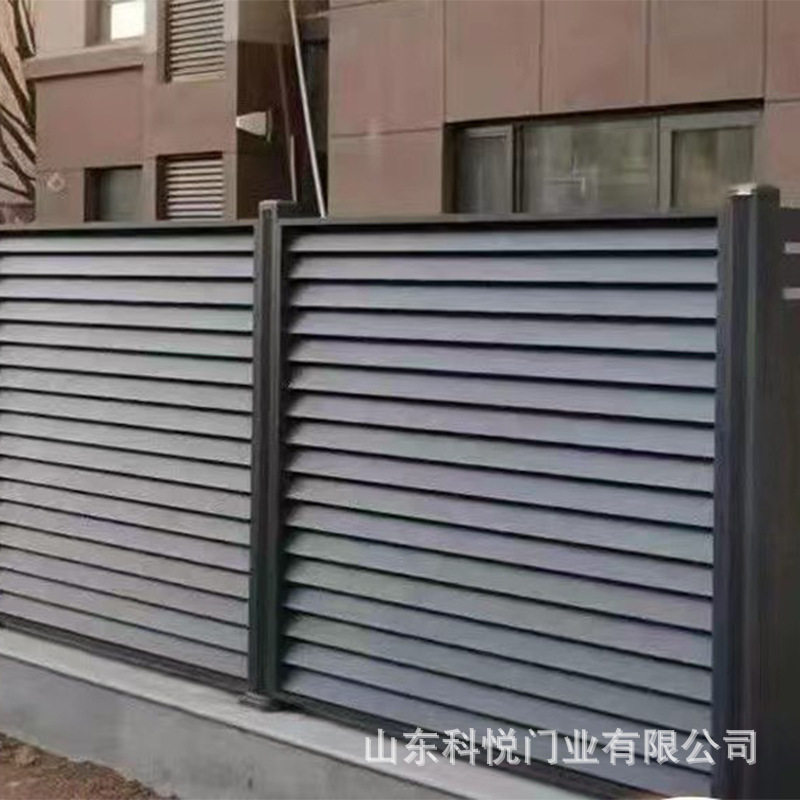 横管铝艺围墙小区中式仿古护栏别墅庭院铝艺围栏小区花园隔离栅栏