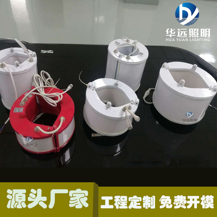 LED桥梁抱箍灯圆柱抱箍灯桥梁亮化灯具rgbw七彩dmx512拉索桥吊桥