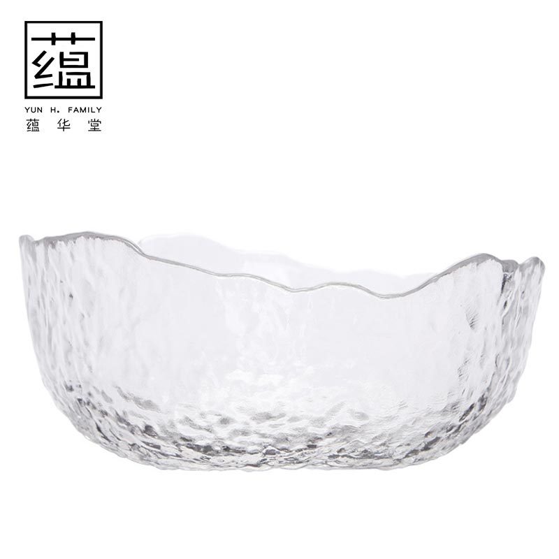 大号锤纹玻璃茶洗 纯手工加厚耐热玻璃水洗茶杯茶笔水盂彩盒包装