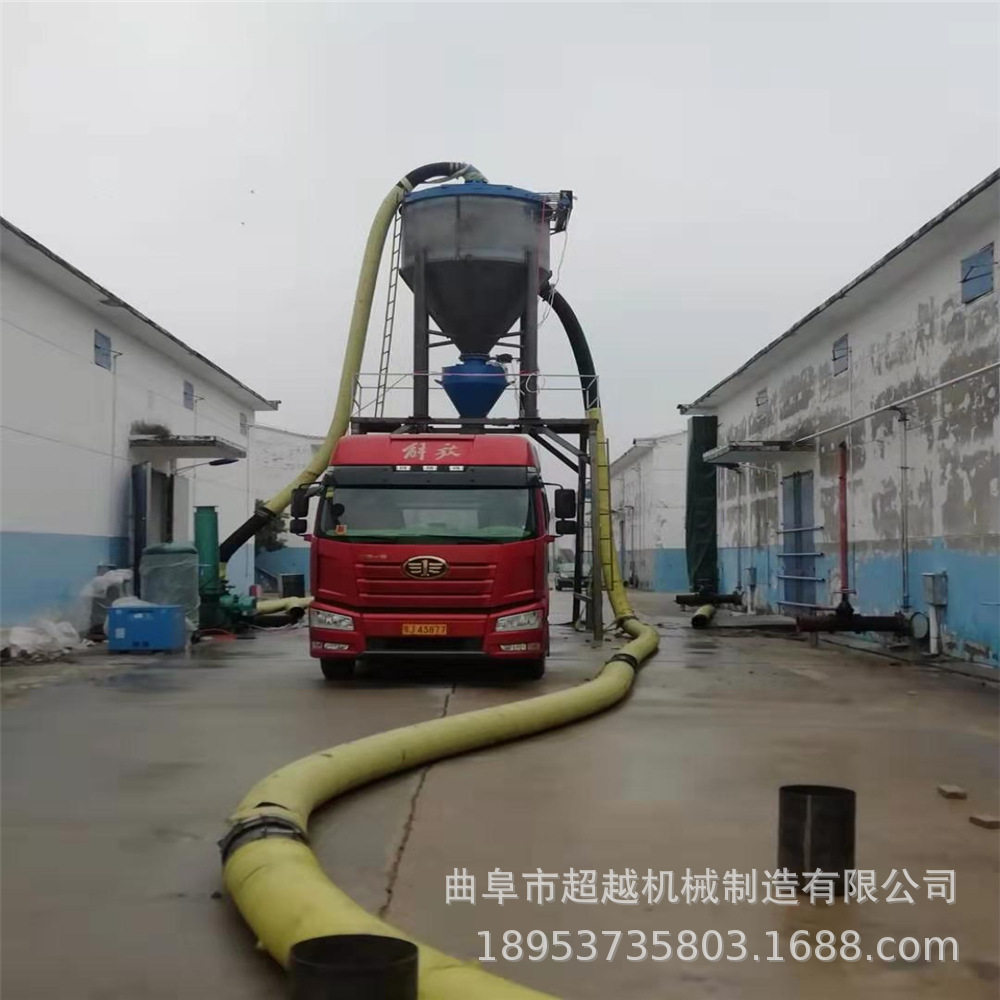 料灌配套软管粉煤灰气力输送机 高扬程真空除尘装置风送式抽粮机