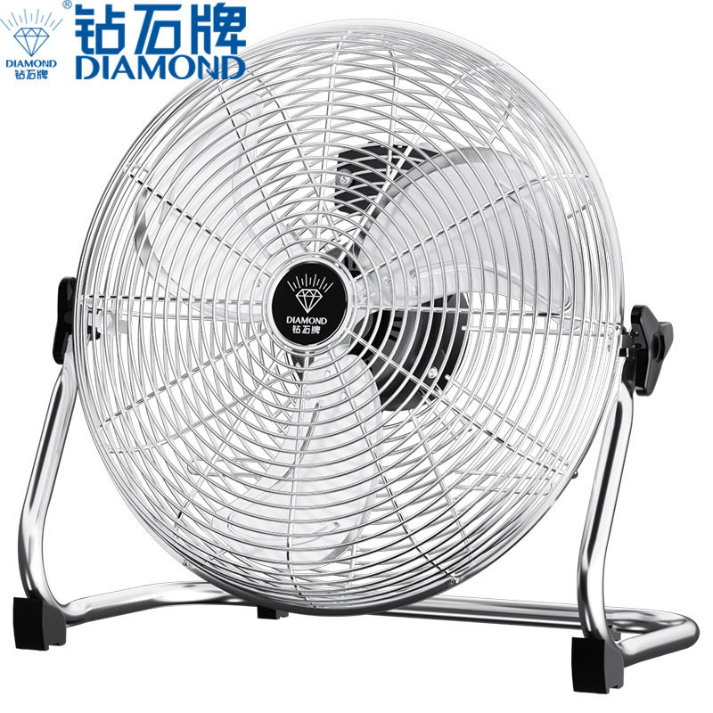 钻石牌台地扇趴地扇家用落地扇商场餐厅台式坐爬地强力趴地扇