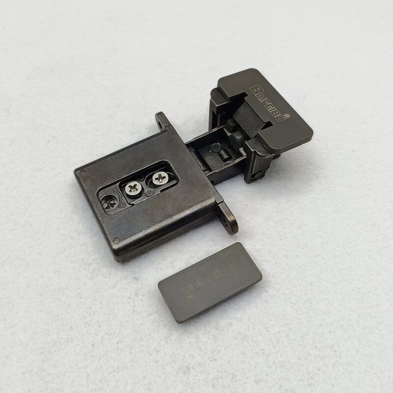 隐藏式铝框门铰链嵌入式铝框玻璃门酒柜衣柜阻尼缓冲三维调节铰链