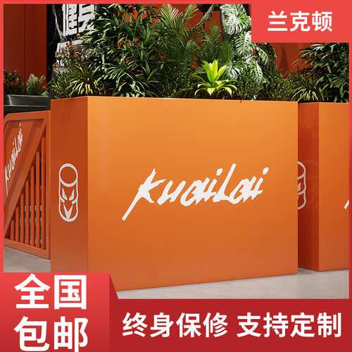 户外铁艺花箱组合售楼部室内室外两用商业街道围栏隔断花槽花坛