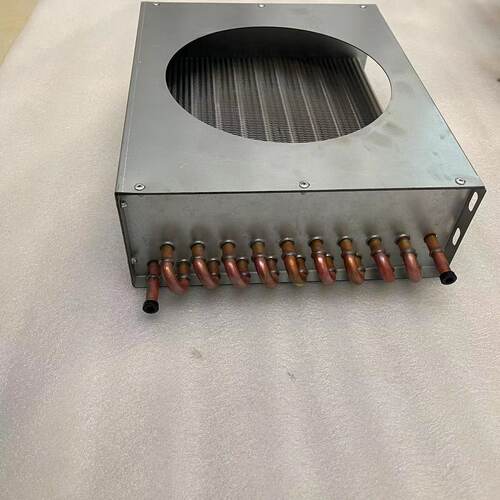 冷库鱼缸制冷机组冷凝器3P4P匹风冷水冷翅片式蒸发器散热器
