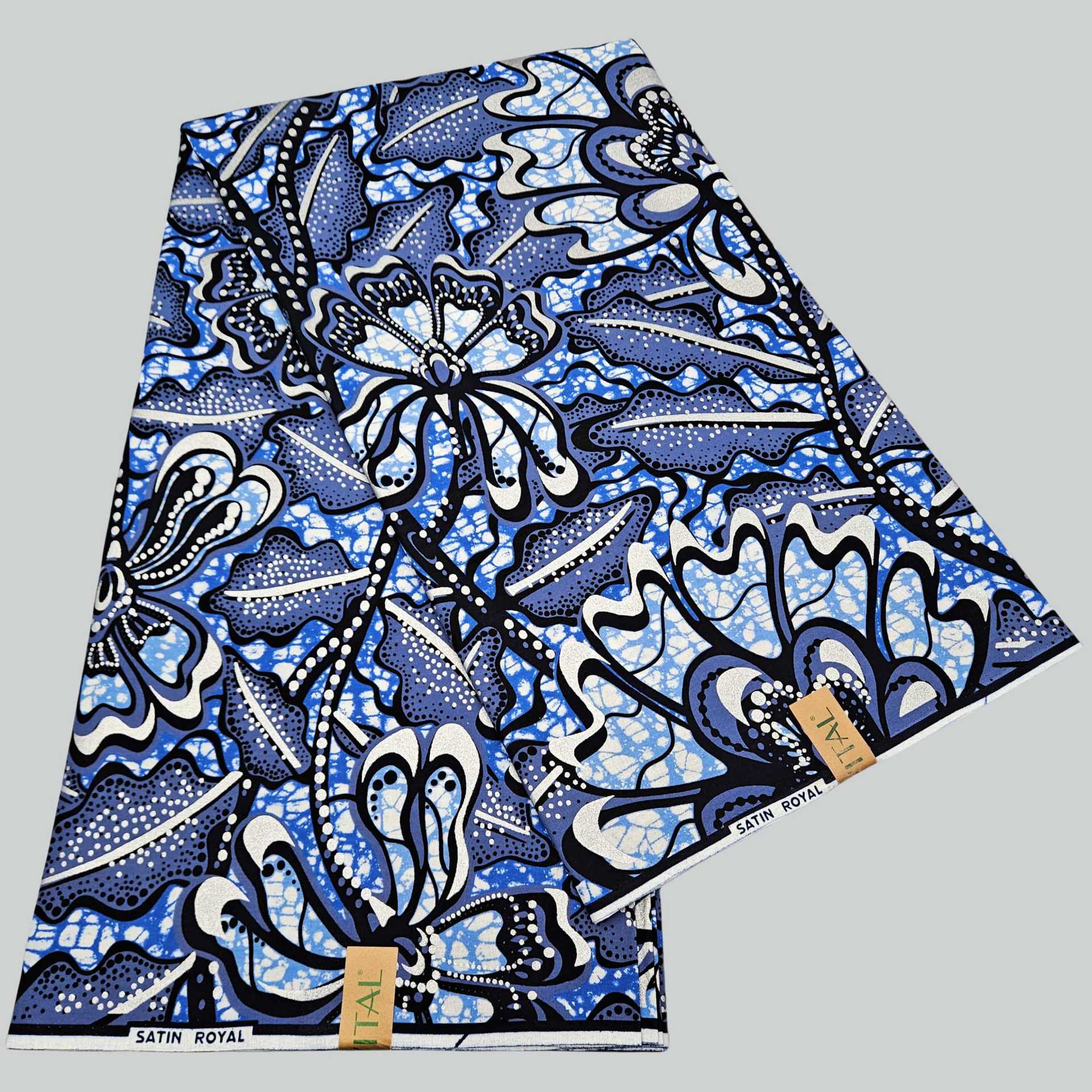 非洲全棉蜡染布手工印花面料6码族风服装布料